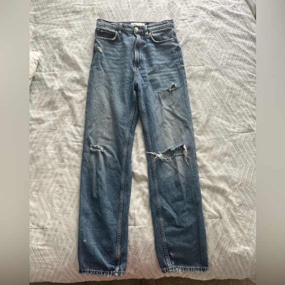 Zara Straight Leg Baggy Jeans - Picture 1 of 2